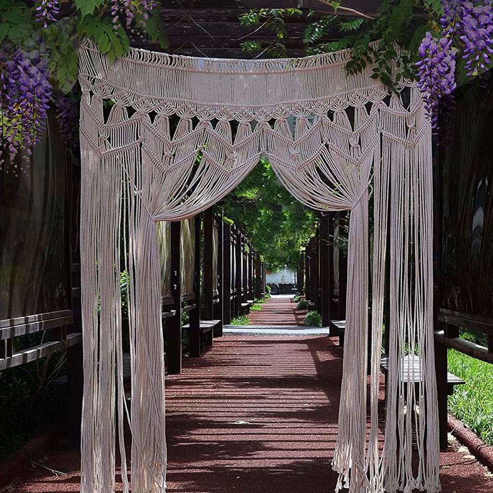 new large macrame curtain.